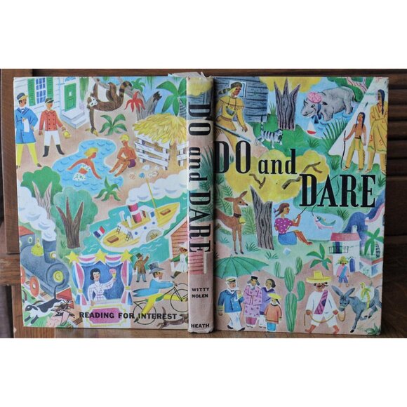 Vintage School Reader, Do and Dare, School Textbook, D C Heath and Company 1955 - Picture 2 of 8